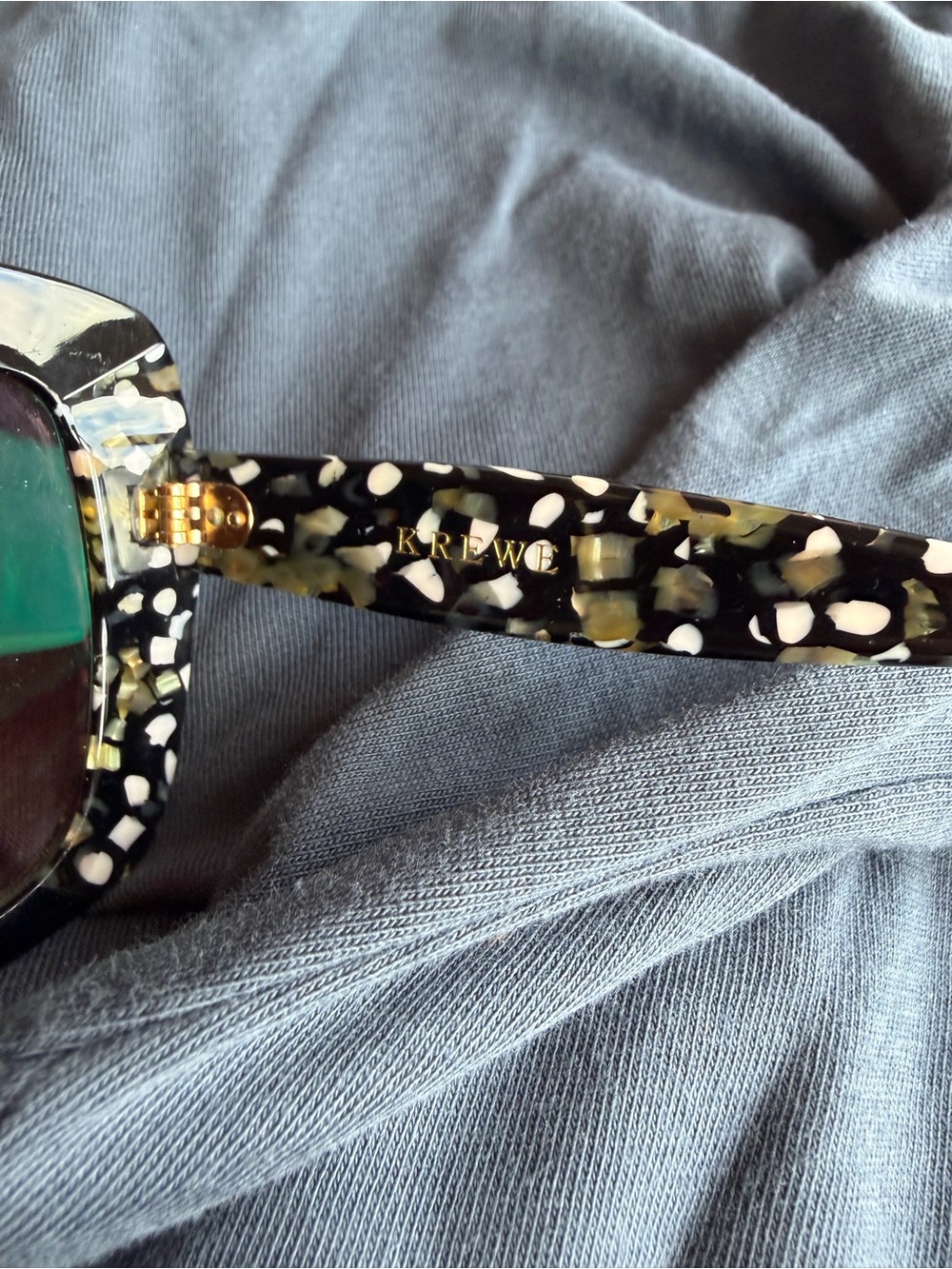 Krewe Felicity oversized black acetate sunglasses - slightly scratched lens - Picture 8 of 13